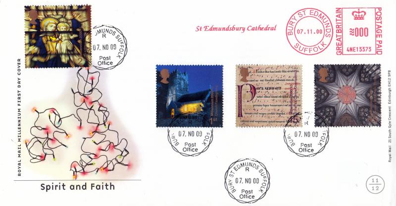 2000 (11) Spirit & Faith - RM - Bury St Edmunds CDS + St Edmundsbury Cathedral Meter Mark