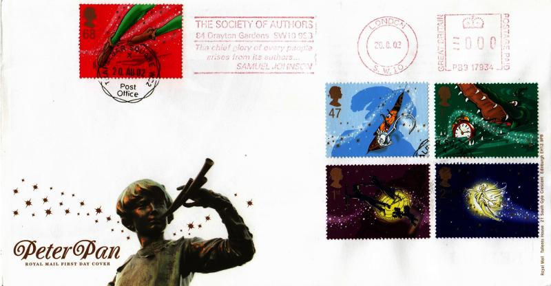 2002 (08) Peter Pan - RM - Trafalgar Square CDS + The Society of Authors Meter Mark
