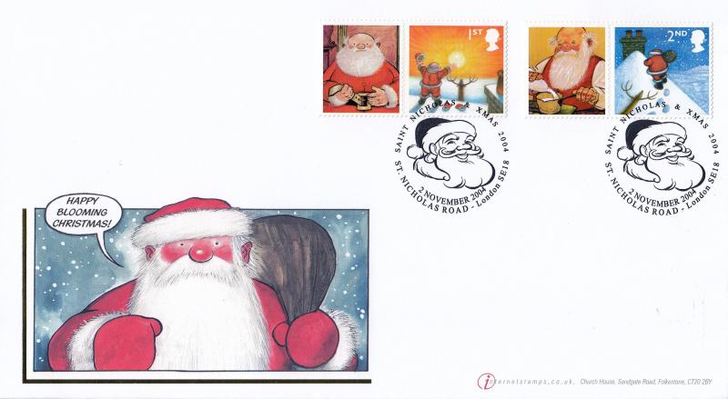 2004 (11) Christmas (Generic Stamps) - Internet 'St Nicholas Road' Special