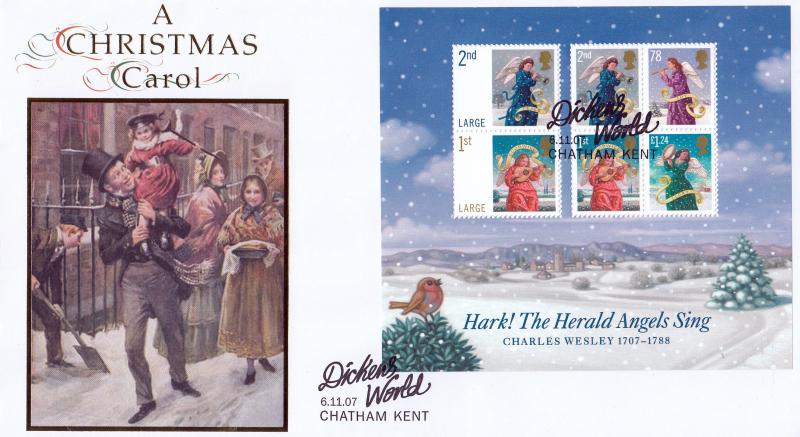 2007 (11) Christmas (M/S) - Internet 'Dickens World' Official