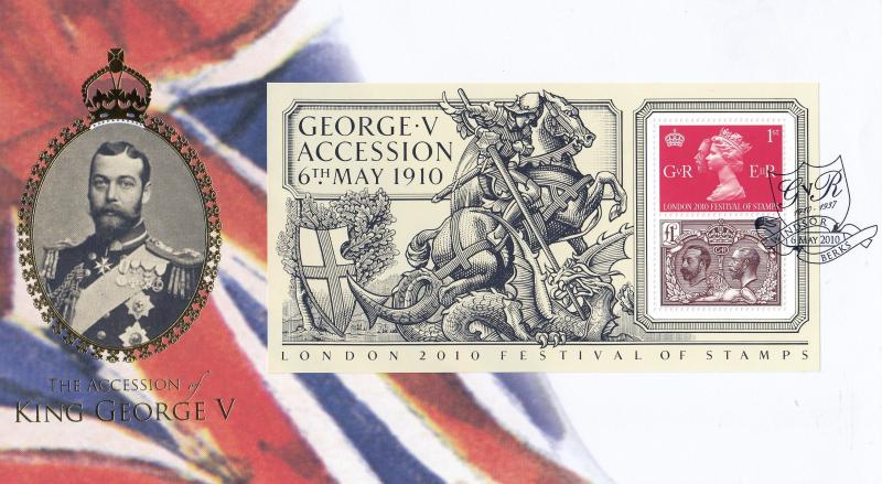 2010 (05) George V Accession M/S - Internet 'GvR, Windsor' Official