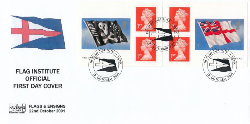 2001 (10) Flags & Ensigns (NVI Booklet) - Havering 'Flag Institute' Official (NO Cyl No)