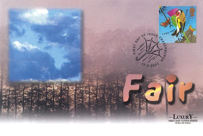 2001 (03) Weather (Stamps) - Westminster 'Luxury' Covers - Set of Four - Fraserburgh H/S