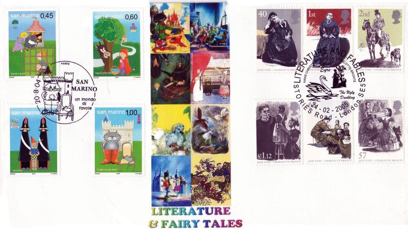 2005 (02) Jane Eyre (Stamps) - Peter Payne 'Stories Road' Official - Doubled with San Marino Set