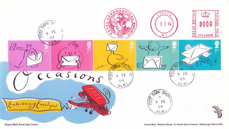 2004 (02) Occasions - RM - Post Barn CDS + Royal Aeronautical Society Meter Mark