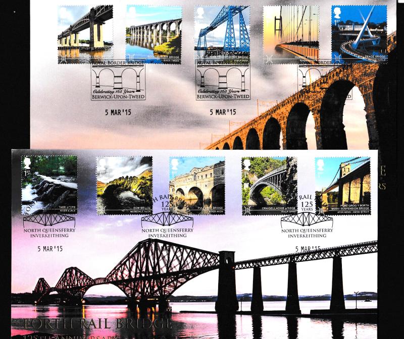 2015 (03) British Bridges - Internet 'Royal Border & Forth Rail Bridge' Official's (PAIR)