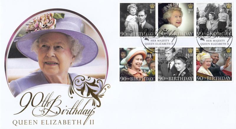 2016 (04) The Queen's 90th Birthday (Stamps) - Internet 'Windsor' Official