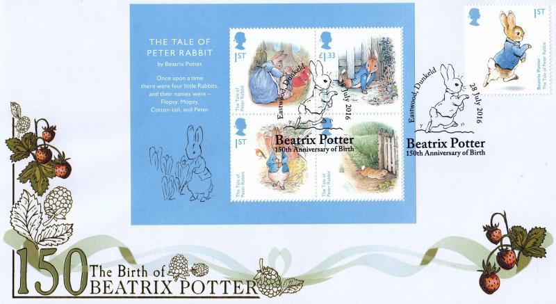 2016 (07) Beatrix Potter (M/S) - Internet 'Eastwood, Dunkeld' Special