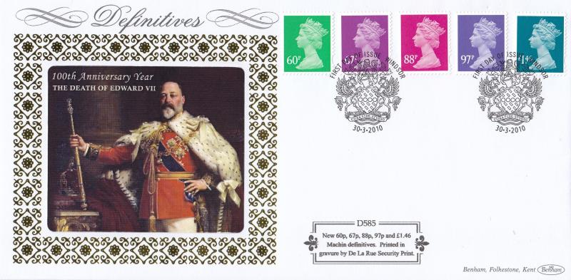 2010 (03) New Definitives - Benham D585 - Windsor 'Arms' H/S