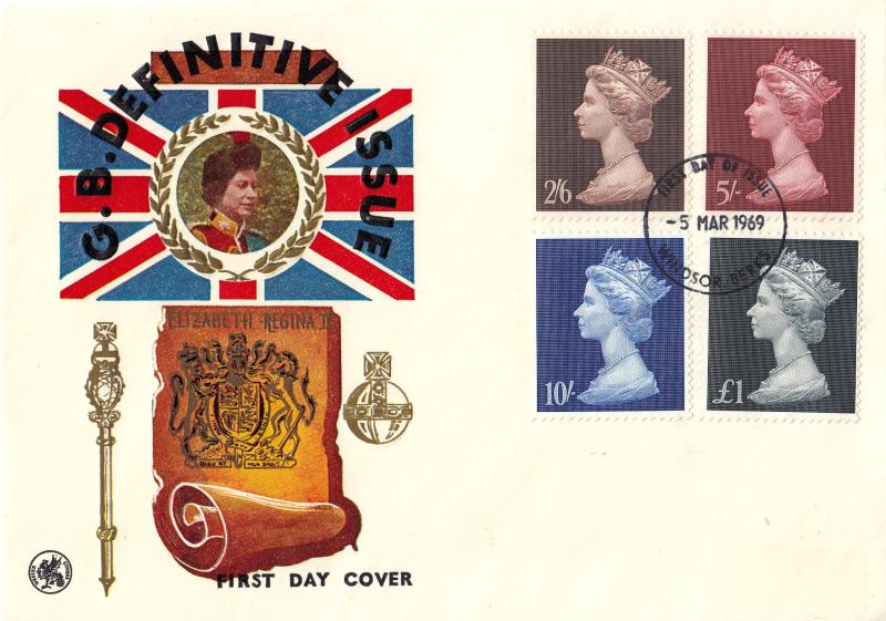 1969 (03) Machin High Values - Wessex - Windsor FDI