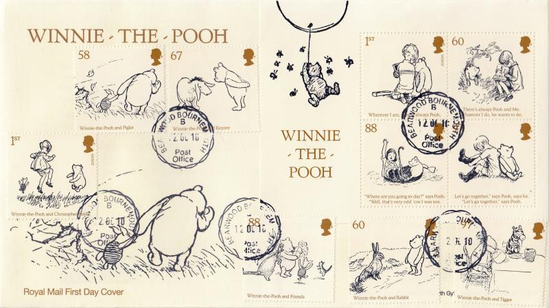 2010 (10) Winnie The Pooh (Stamps & M/S) - RM - Bearwood CDS