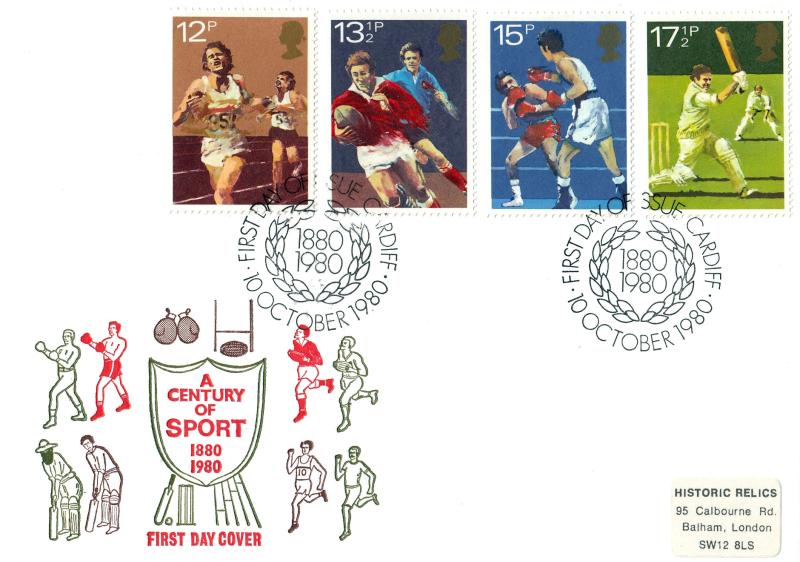 1980 (10) Sports - Historic Relics Cover - Cardiff H/S