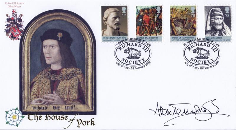 2008 (02) House of Lancaster & York (M/S) - Internet Official - Signed by Alex Jennings