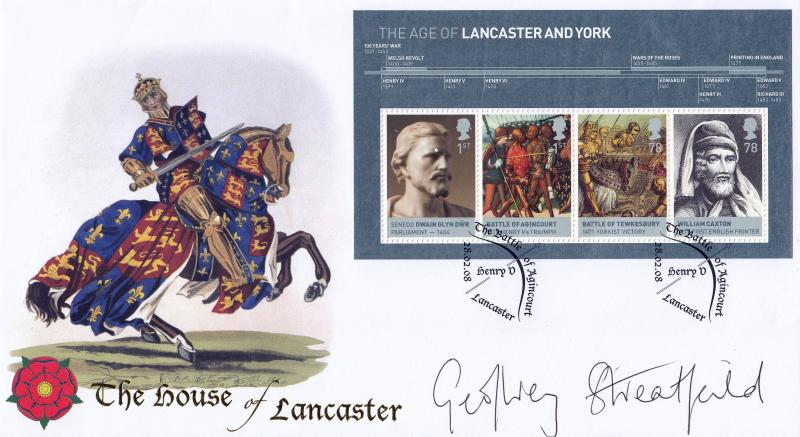2008 (02) House of Lancaster & York (M/S) - Internet Official - Signed by Geoffrey Streatfield
