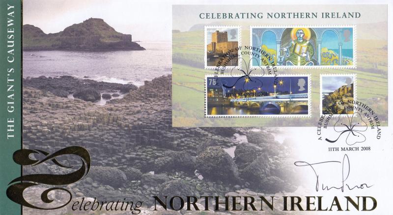 2008 (03) Northern Ireland M/S - Internet Official - Signed by Baron Prior