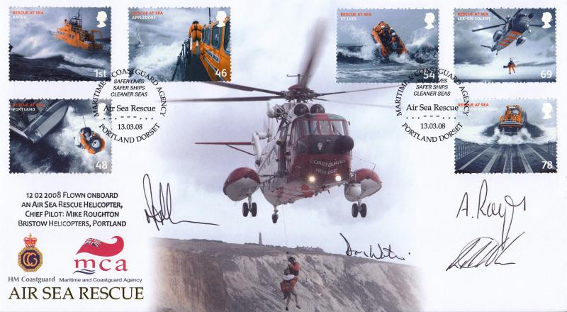 2008 (03) Rescue At Sea - Internet 'Maritime Coastguard' Official - Signed by the Current Crew