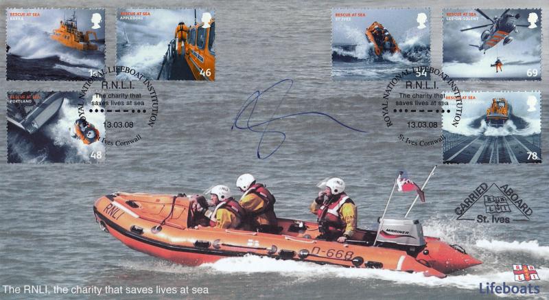 2008 (03) Rescue At Sea - Internet 'RNLI St Ives' Official - Signed by George Deacon