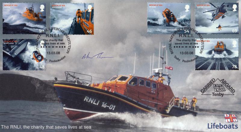 2008 (03) Rescue At Sea - Internet 'RNLI Tenby' Official - Signed by Alan Thomas