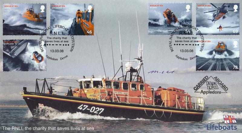 2008 (03) Rescue At Sea - Internet 'RNLI Appledore' Official - Signed by Martin Cox