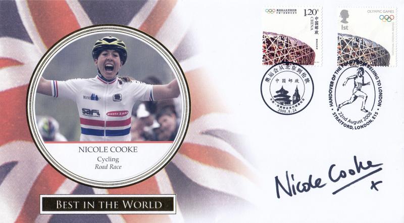 2008 (08) Olympic Handover M/S - Internet (Chinese Stamps) Special - Signed by Nicole Cooke