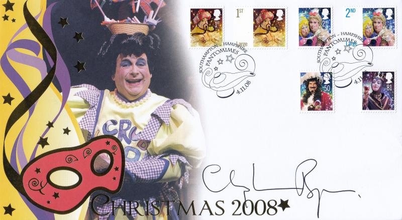 2008 (11) Christmas (Stamps) - Internet 'Southampton Pantomimes' Official - Signed by Christopher Biggins