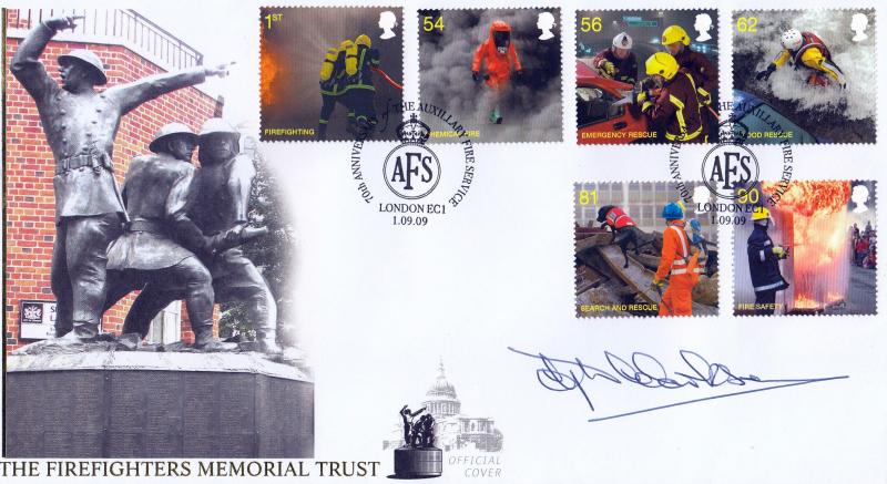 2009 (09) Fire & Rescue - Internet 'AFS Auxillary Fire Service' Official - Signed by Gerald Clarkson