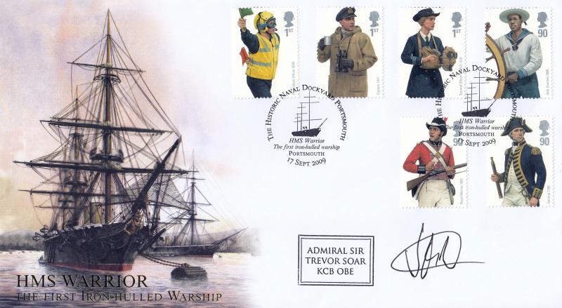 2009 (09) Naval Uniforms - Internet 'HMS Warrior' Official - Signed by Admiral Sir Trevor Soar