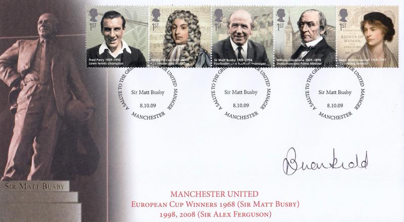 2009 (10) Eminent Britons - Internet 'Matt Busby' Official - Signed by Brian Kidd