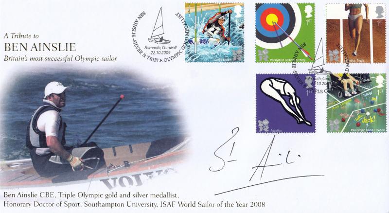 2009 (10) Olympics - Internet 'Ben Ainslie' Official - Signed by Ben Ainslie