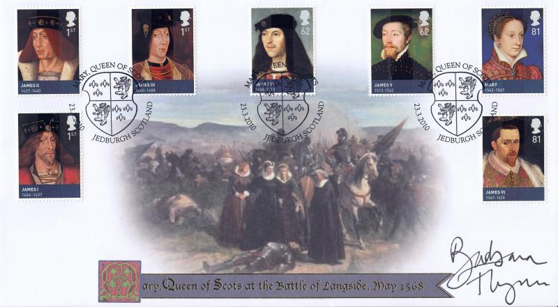 2010 (03) The House of Stewarts (Stamps) - Internet 'Mary Queen of Scots' Official - Signed by Barbara Flynn