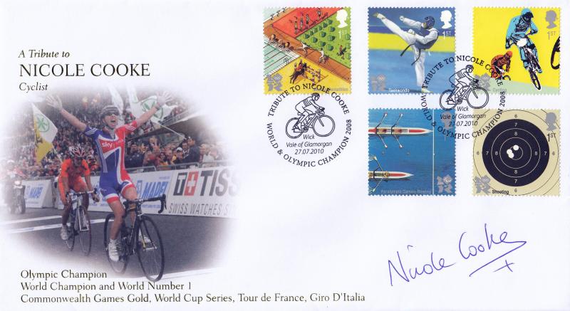 2010 (07) Olympics - Internet 'Nicole Cooke' Official - Signed by Nicole Cooke