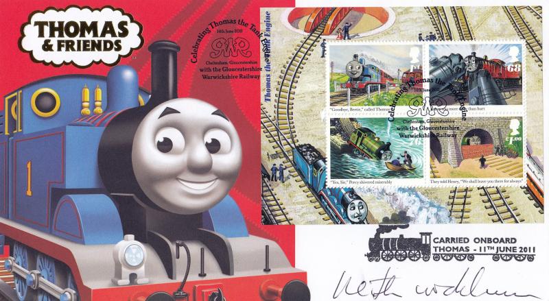 2011 (06) Thomas The Tank Engine (M/S) - Internet 'GWR Gloucestershire Warwickshire Railway' Official - Signed by Keith Wickham (Carried)