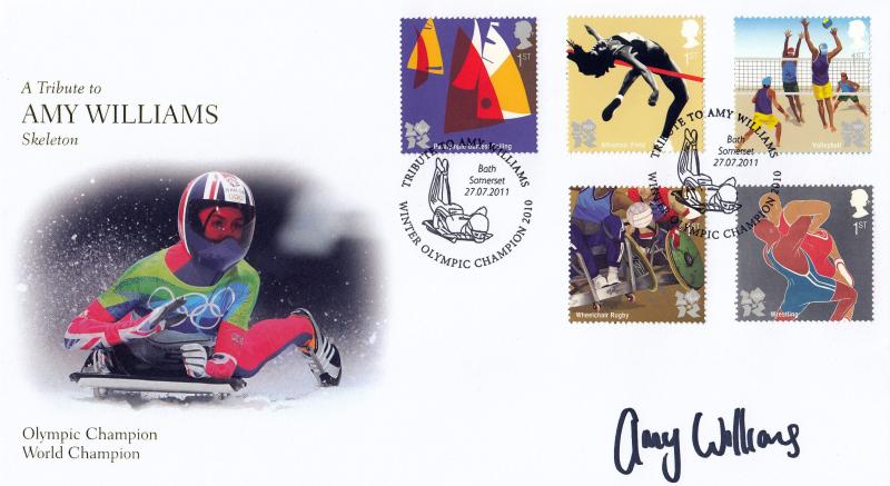 2011 (07) Olympic Games - Internet 'Amy Williams' Official - Signed by Amy Williams