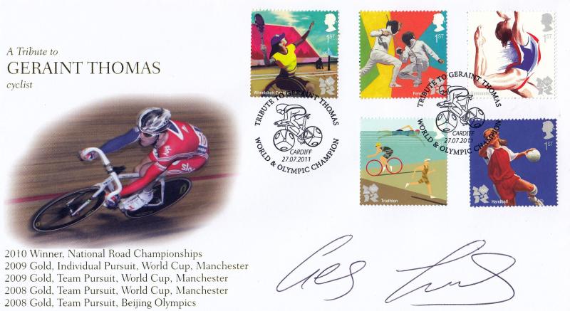 2011 (07) Olympic Games - Internet 'Geraint Thomas' Official - Signed by Geraint Thomas