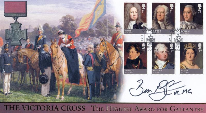 2011 (09) House of Hanover (Stamps) - Internet 'Queen Victoria, Hyde Park' Official - Signed by Cpl Benjamin Roberts-Smith VC