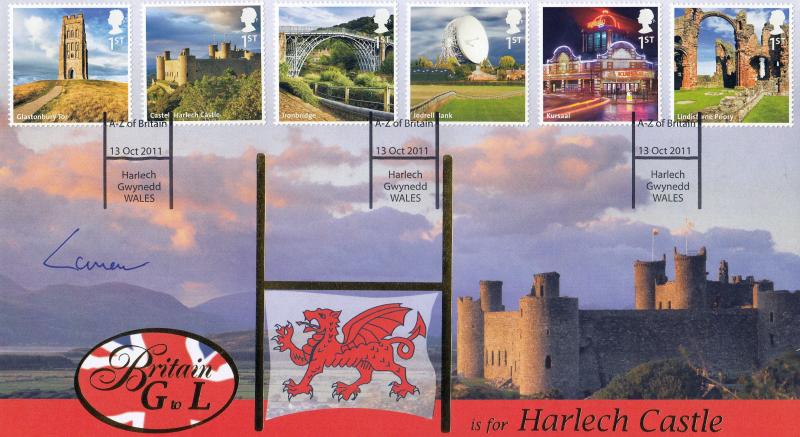 2011 (10) A-Z of Britain - Internet 'H - Harlech' Official - Signed by the 8th Earl of Carnarvon