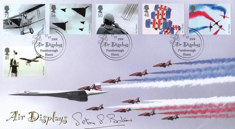 2008 (07) Air Displays - Internet 'Concorde & Red Arrows' Farnborough Offcial - Signed by Captain Peter Baker