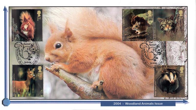 2004 (09) Woodland Animals - Privately Produced covers (PAIR) - Nutgrove & Foxholes H/S's - 4 Only