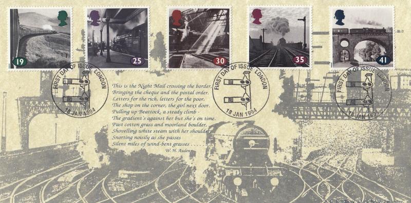 1994 (01) The Age of Steam - Bradbury 'The Night Mail' Cover - London 'Signals' H/S