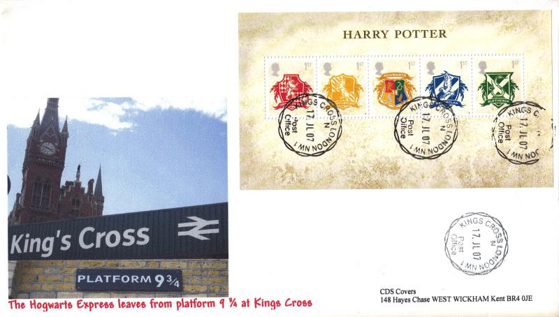 2007 (07) Harry Potter (M/S) - CDS Covers 'Special' - Kings Cross CDS