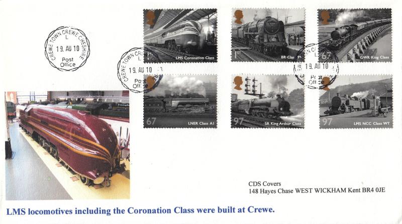 2010 (08) Great British Railways - CDS Covers 'Coronation Class' Special - Crewe Town CDS