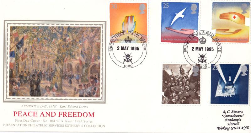 1995 (05) VE Day - PPS 'Silk' - BFPS 1000 H/S