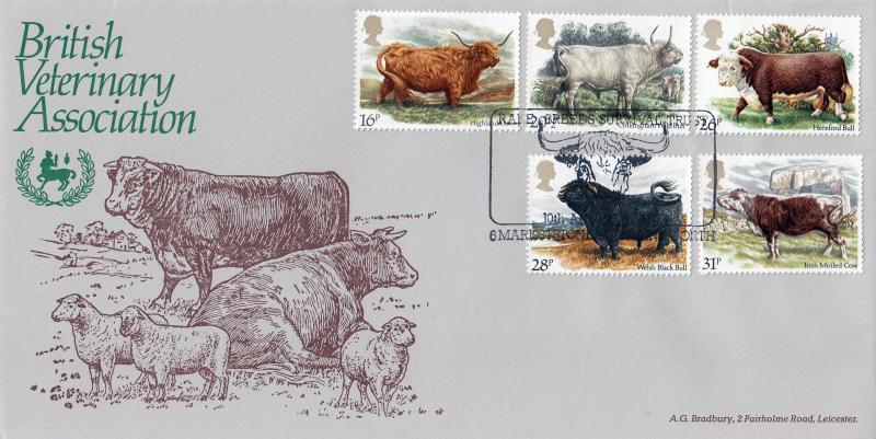1984 (03) Cattle - Bradbury 'British Veterinary Association' ALTERNATIVE Official