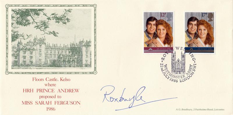 1986 (07) Wedding - Bradbury 'Floors Castle, Kelso' ALTERNATIVE Official - Signed by the Duke of Roxburgh
