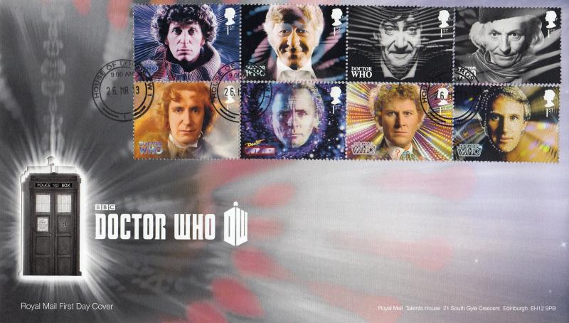 2013 (03) Doctor Who (Stamps) - RM - House of Lords CDS (Pair)