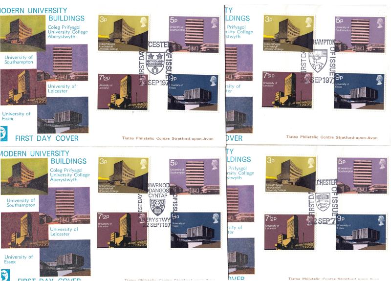 1971 (09) Universities - Cameo (Set of Four) - All Four University City H/S's