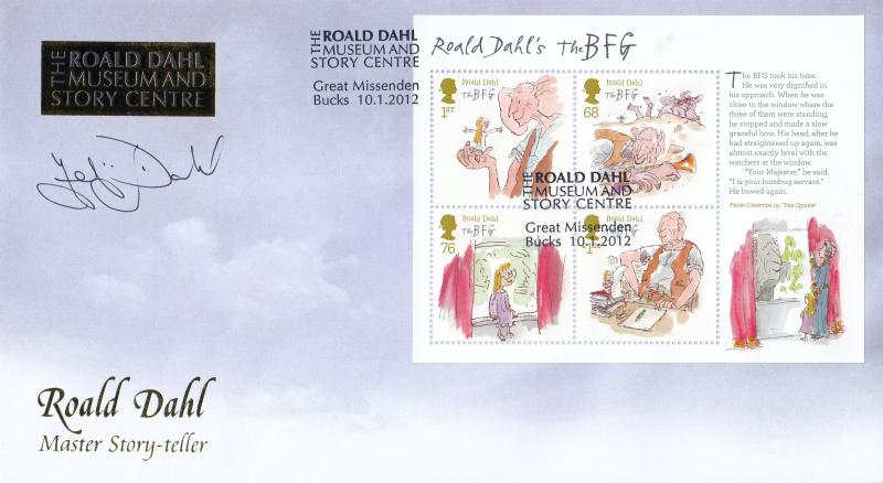 2012 (01) Roald Dahl (M/S) - Internet 'Roald Dahl Museum' Official - Signed by Felicity Dahl