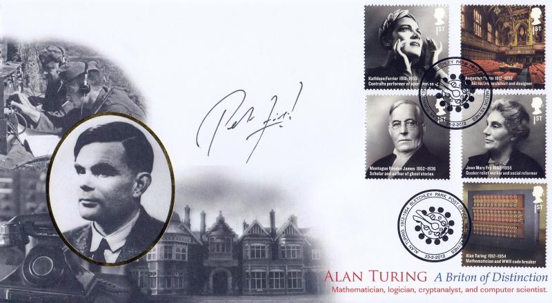 2012 (02) Britons of Distinction - Internet 'Bletchley Park (Alan Turing)' Official - Signed by Peter Firth