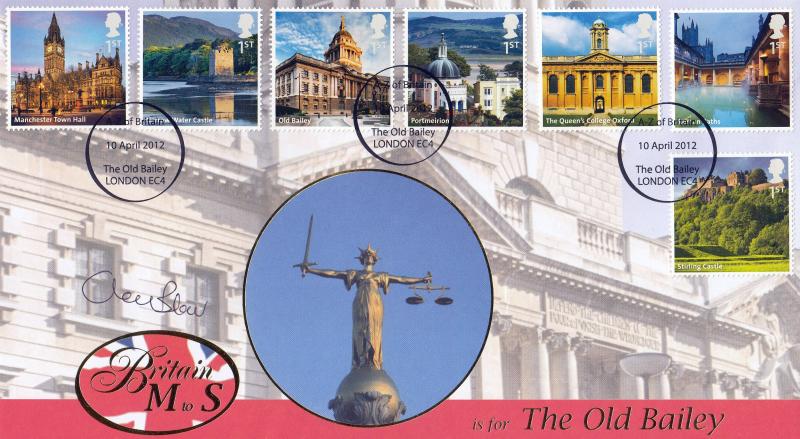 2012 (04) A-Z of Great Britain - Internet Stamps 'The Old Bailey' Official - Signed by Cherie Blair QC