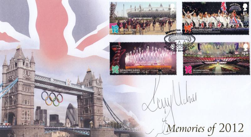 2012 (09) Memories of London 2012 M/S - Internet 'E20 Stadium (Oval)' Official - Signed by Kelly Holmes